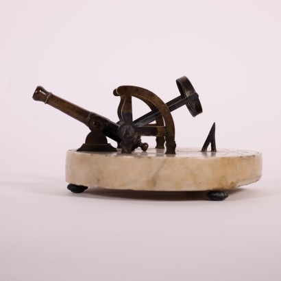 Sundial Cannon Marble Brass Early 18th Century