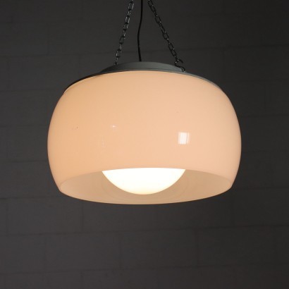 Lamp Omega Vico Magistretti Enamelled Metal Glass 1960s