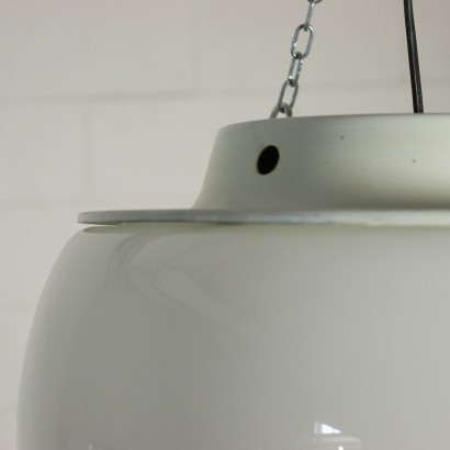 Lamp Omega Vico Magistretti Enamelled Metal Glass 1960s