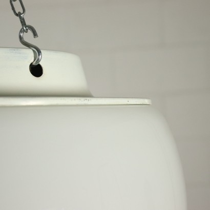 Lamp Omega Vico Magistretti Enamelled Metal Glass 1960s