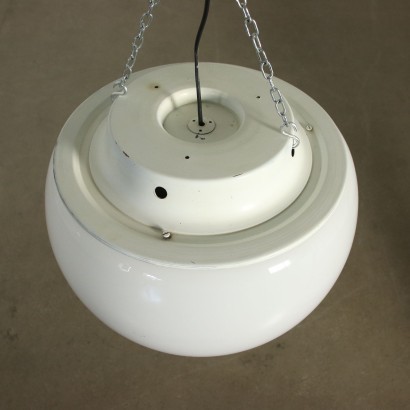 Lamp Omega Vico Magistretti Enamelled Metal Glass 1960s