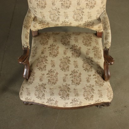 antique, armchair, antique armchairs, antique armchair, antique Italian armchair, antique armchair, neoclassical armchair, 19th century armchair, Two Baroque armchairs