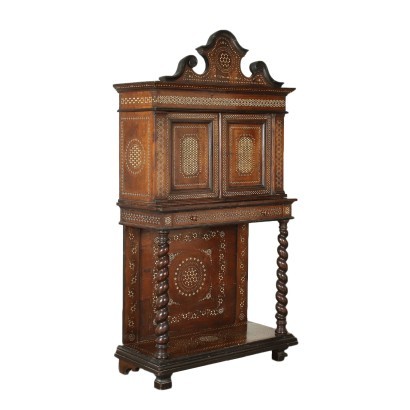 Inlaid Furniture In The Way Of Adriano Brambilla 19th Century