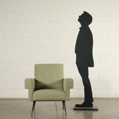 Armchair Foam Fabric Italy 1960s