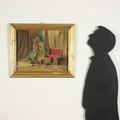 W. Benoldi Oil on Canvas Italy 1940s-1950s
