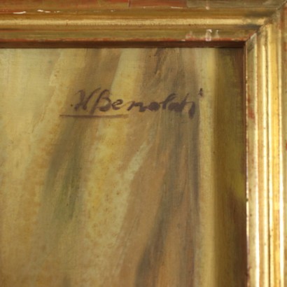 W. Benoldi Oil on Canvas Italy 1940s-1950s