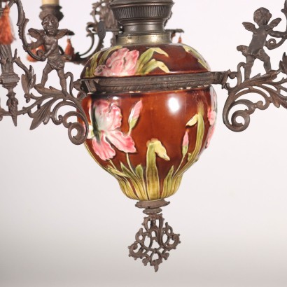 antiquariato, lampadario, antiquariato lampadari, lampadario antico, lampadario antico italiano, lampadario di antiquariato, lampadario neoclassico, lampadario del 800,Lampadario Liberty a Lanterna
