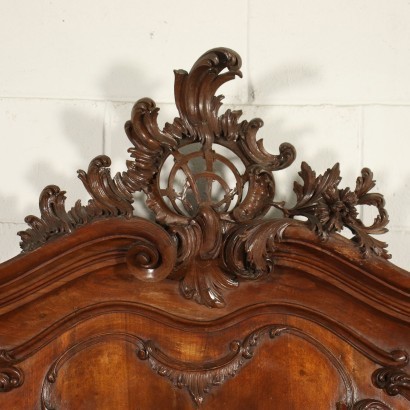 Lit Style Rococo Noyer - Italie XX Siècle.