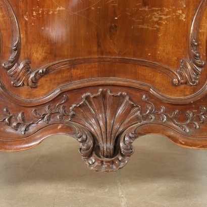 Lit Style Rococo Noyer - Italie XX Siècle.