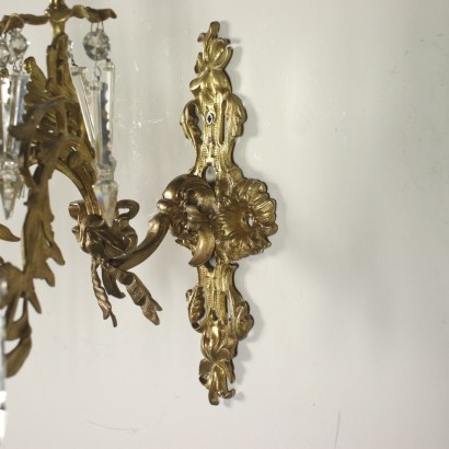 antiquariato, applique, antiquariato applique, applique antiche, applique antiche italiane, applique di antiquariato, applique neoclassico, applique del 800,Coppia di Applique in Stile Eclettico