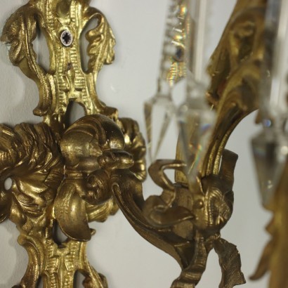 antiquariato, applique, antiquariato applique, applique antiche, applique antiche italiane, applique di antiquariato, applique neoclassico, applique del 800,Coppia di Applique in Stile Eclettico