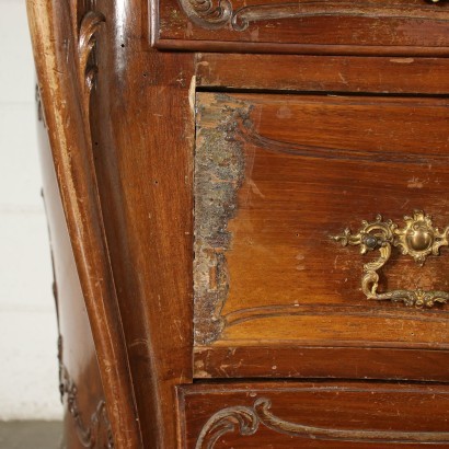 antiquariato, cassettone, antiquariato cassettone, cassettone antico, cassettone antico italiano, cassettone di antiquariato, cassettone neoclassica, cassettone del 800, comò, antiquariato comò, comò antico, comò antico italiano, comò di antiquariato, comò neoclassica, comò del 800,Comò con Specchiera in Stile Barocc