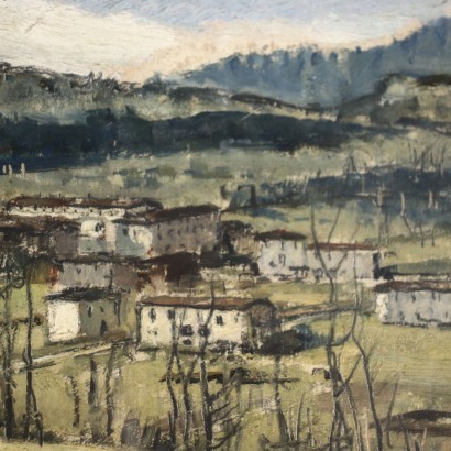 D. De Bernardi Huile sur Table Italie XX Siècle