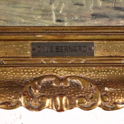 D. De Bernardi Huile sur Table Italie XX Siècle
