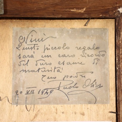D. De Bernardi Huile sur Table Italie XX Siècle