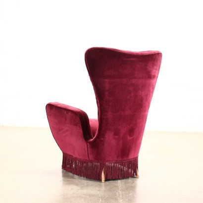 modernariato, modernariato di design, poltrona, poltrona modernariato, poltrona di modernariato, poltrona italiana, poltrona vintage, poltrona anni '60, poltrona design anni 60,Poltrone Capitonnè Anni 50
