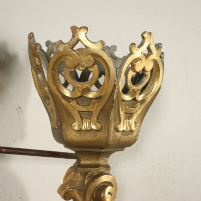 Chandelier Baroque Bois Sculpté - Italie XVIII Siècle