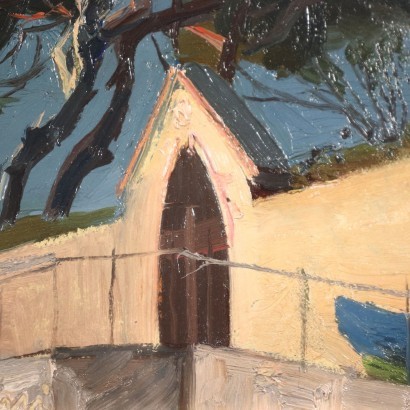 Öl auf Karton A. Campestrini - Italien 1931