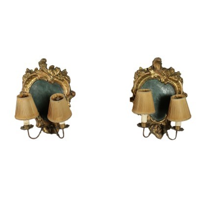 Coppia di Applique in Stile Rococò