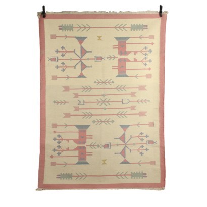 Vintage Klim Carpet Wool Cotton Poland 1970s-1980s
