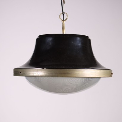 Lamp Tau Sergio Mazza Artemide Chromed Aluminium Brass Italy 1960s