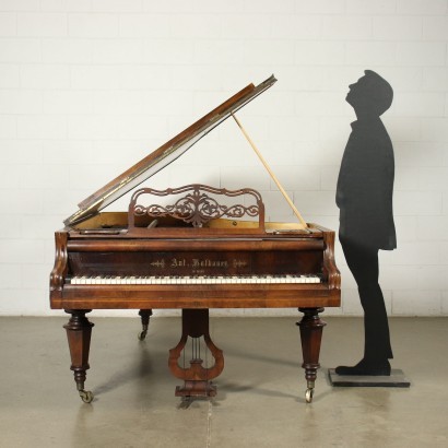 antiquariato, strumenti musicali, antiquariato strumenti musicali, strumenti musicali antichi, strumento musicale antico italiano, strumenti musicali di antiquariato, strumenti musicali neoclassici, strumenti musicali del 800,Pianoforte a Mezza Coda Hofbauer,Pianoforte a Mezza Coda Hofbauer