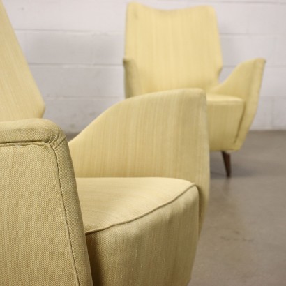 modernariato, modernariato di design, poltrona, poltrona modernariato, poltrona di modernariato, poltrona italiana, poltrona vintage, poltrona anni '60, poltrona design anni 60,Due Poltrone Anni 50