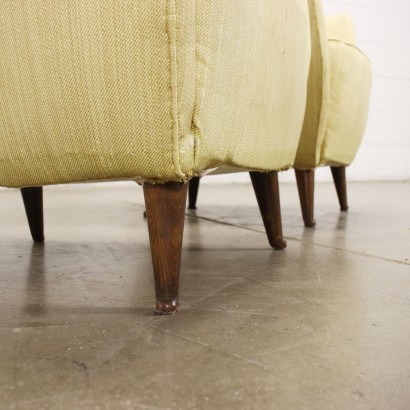 modernariato, modernariato di design, poltrona, poltrona modernariato, poltrona di modernariato, poltrona italiana, poltrona vintage, poltrona anni '60, poltrona design anni 60,Due Poltrone Anni 50