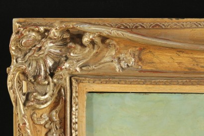 arte del novecento, 900, Arturo Bonanomi (1920), Arturo Bonanomi, lago di como, lezzeno, paesaggio, olio su faesite