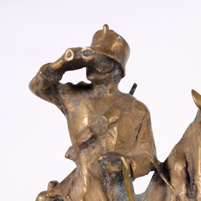 antiguo, bronce, bronces antiguos, bronce antiguo, bronce italiano antiguo, bronce antiguo, bronce neoclásico, bronce del siglo XIX, Soldado a caballo