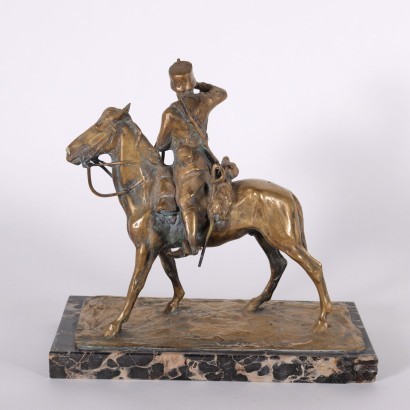 antiguo, bronce, bronces antiguos, bronce antiguo, bronce italiano antiguo, bronce antiguo, bronce neoclásico, bronce del siglo XIX, Soldado a caballo