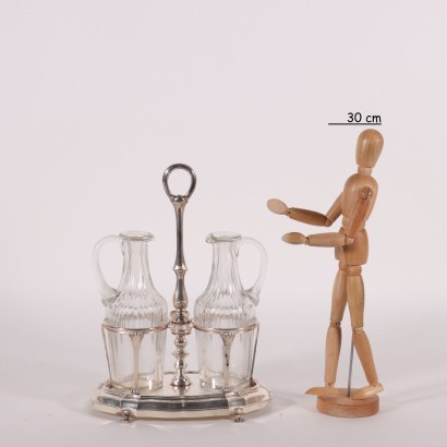 Silver Oil Jar By Sfrisio Venice 20th Century