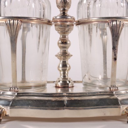 Silver Oil Jar By Sfrisio Venice 20th Century