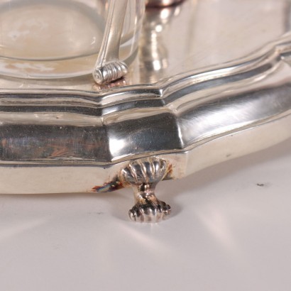 Silver Oil Jar By Sfrisio Venice 20th Century
