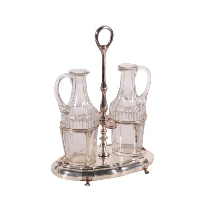 Silver Oil Jar By Sfrisio Venice 20th Century