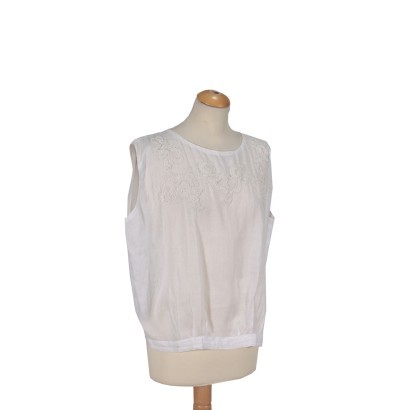 Camicia,Camicia in Lino Senza Maniche