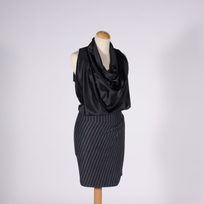 pinko, vestido pinko, ropa de mujer, segunda mano, made in italy, fidenza, vestido a rayas Pinko