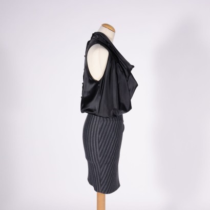pinko, vestido pinko, ropa de mujer, segunda mano, made in italy, fidenza, vestido a rayas Pinko