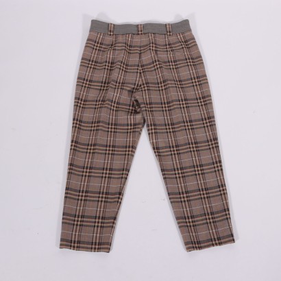 marella, pantalones, tartán, tartán, tartán, ropa de mujer, segunda mano, max mara, tartán Marella