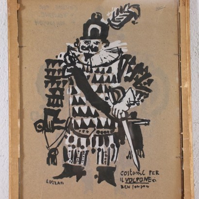 Emanuele Luzzati Tempera On Paper Contemporary