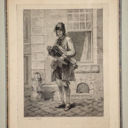 Augustin de Saint-Aubit Etching France 18th Century