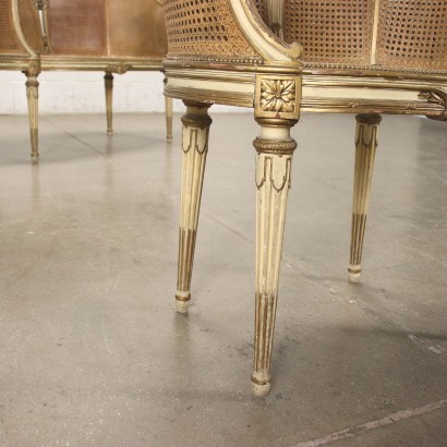 antiquariato, divani, antiquariato divani, divani antichi, divani antichi italiani, divano di antiquariato, divano neoclassico, divano del 800,Coppia di Poltrone e Divanetto in Stil