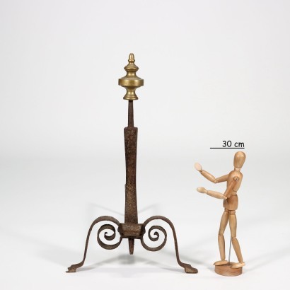 Pair of Chimney Flaps Bronze Wrought Iron Italy 18th Century