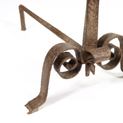 Pair of Chimney Flaps Bronze Wrought Iron Italy 18th Century