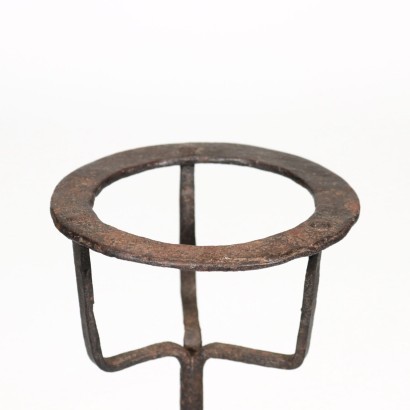 Paire de Chenets Fer Forgé - Italie XVIII Siècle.