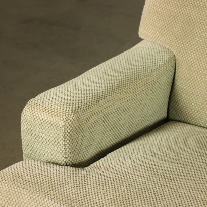 Square Canapé par Arflex Mousse Tissu Italie Années 70-80