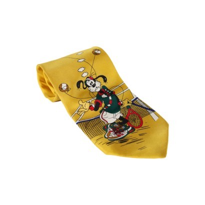 moda vintage, cravatta vintage, walt disney vintage, moda uomo, uomo anni 80,Cravatta Vintage Walt Disney Goofy