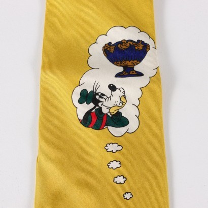 moda vintage, cravatta vintage, walt disney vintage, moda uomo, uomo anni 80,Cravatta Vintage Walt Disney Goofy