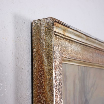 Huile sur Carton par Carlo Balestrini Milan Italie
