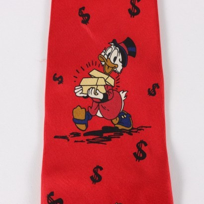 Cravatta vintage, vintage uomo, walt disney vintage, moda vintage,Cravatta Vintage Walt Disney Uncle Scroo